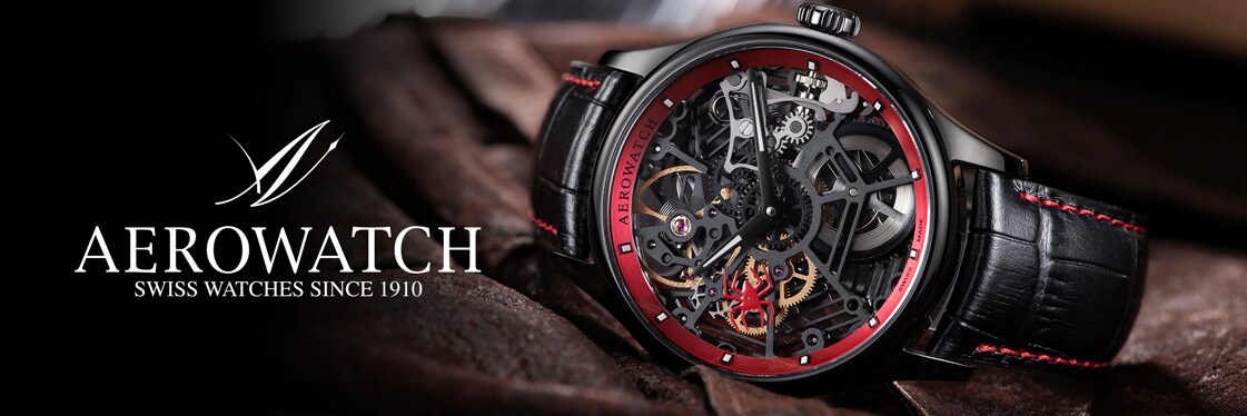 Aerowatch Renaissance Spider Skeleton montre pour hommes
