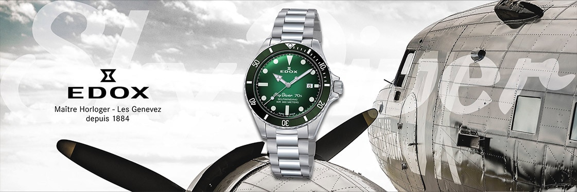 Edox SkyDiver MilitaryMan x CHRISTIAN Limited Edition