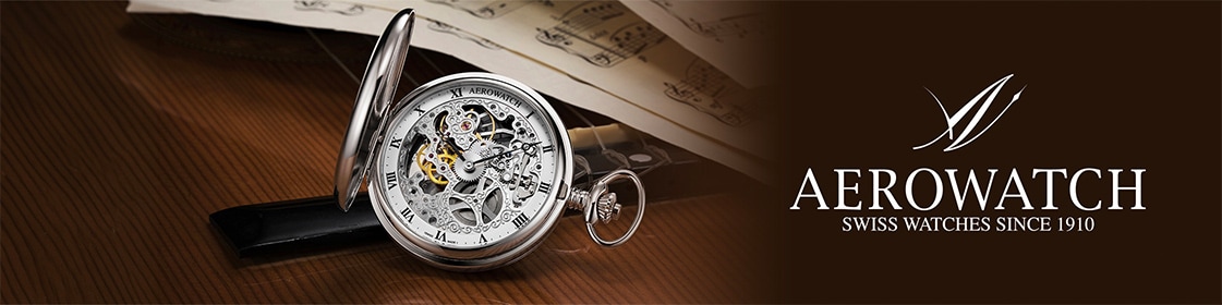 Aerowatch Pocket Watch Savonnette Skeleton