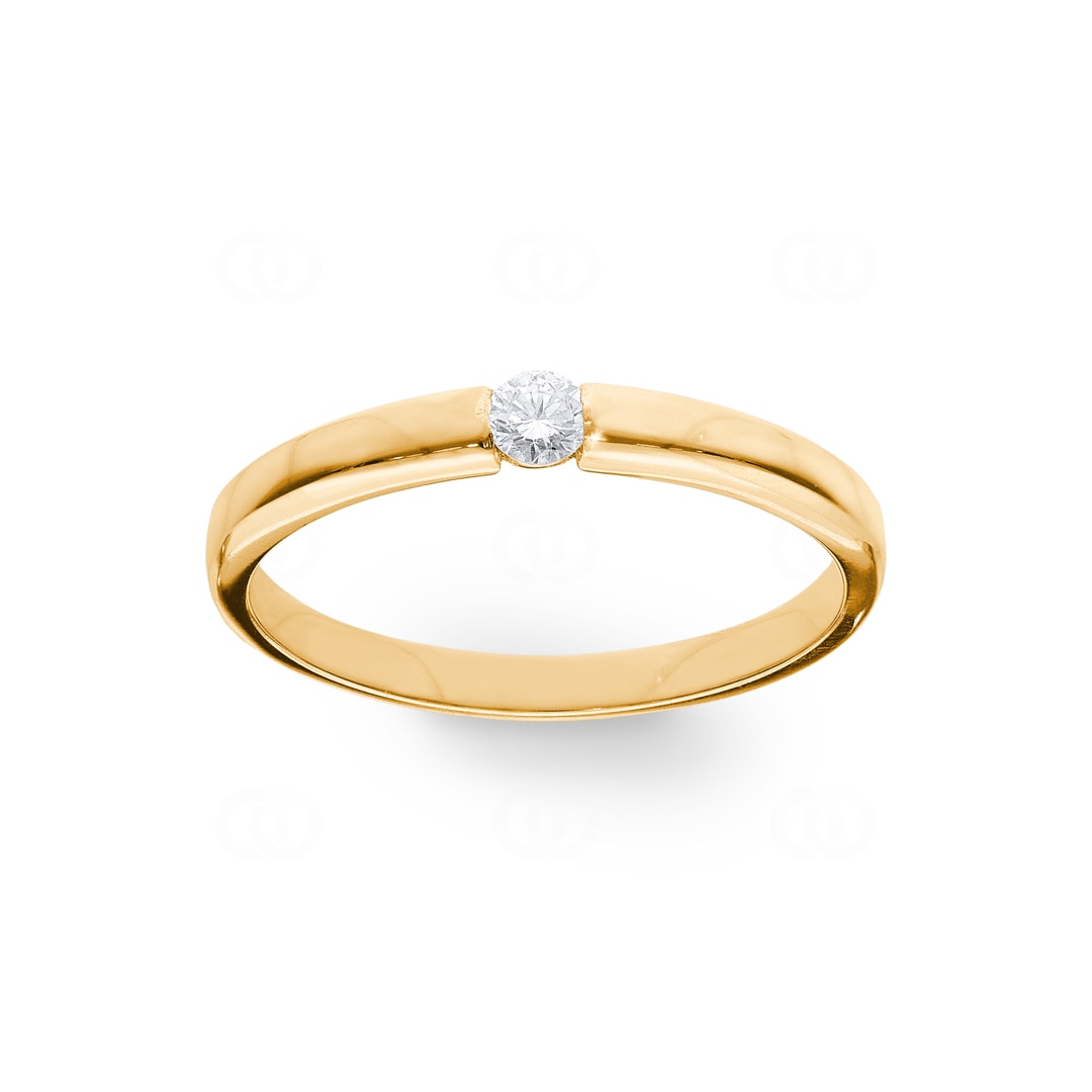 RO16GG | 0.10ct Diamond Tension Ring 750/18 K Yellow Gold