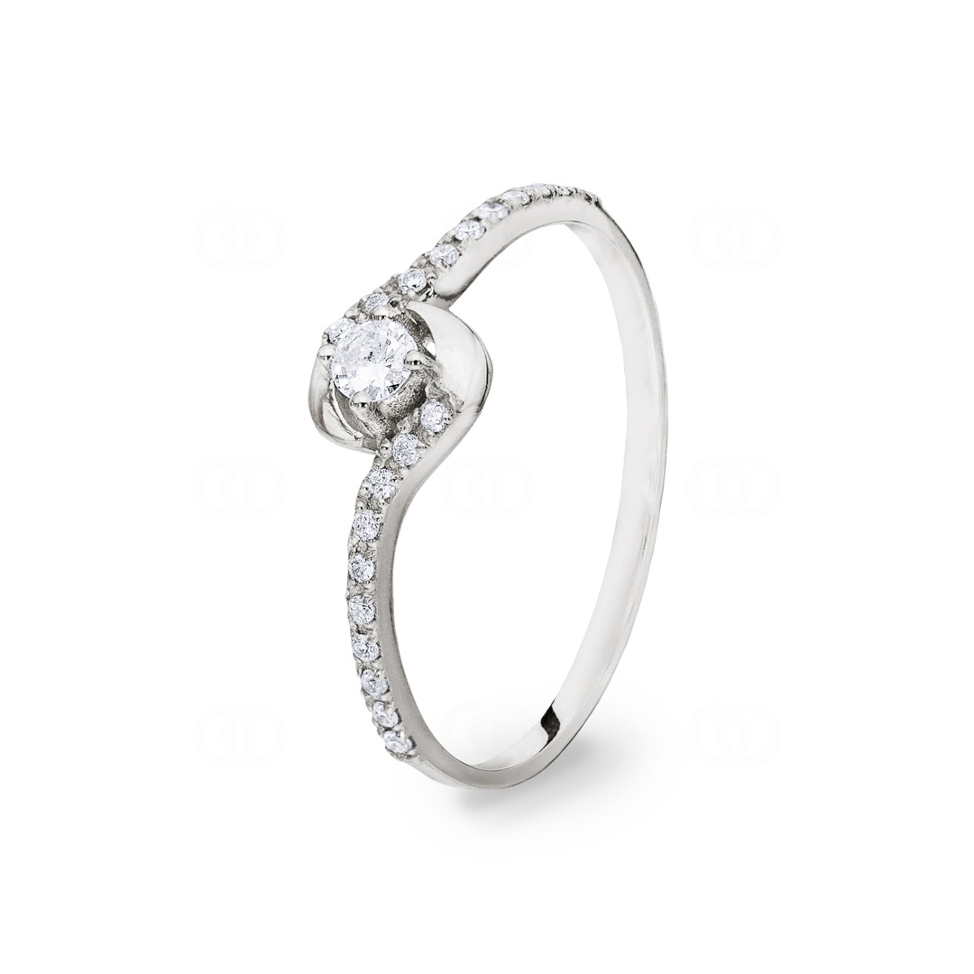 Orphelia Damen Verlobungsring Aus 18k Gold Mit Diamant – Klassisch & Elegant, 6 Griffe, In Weiß- Oder Gelbgold