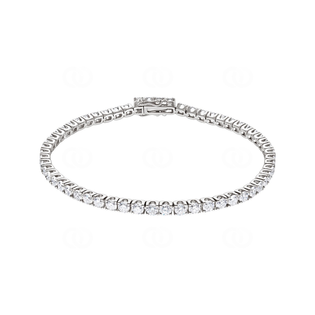Fermoir Creux En Or Blanc 14K - 5x13mm - Pour Création De Bijoux Colliers Bracelets