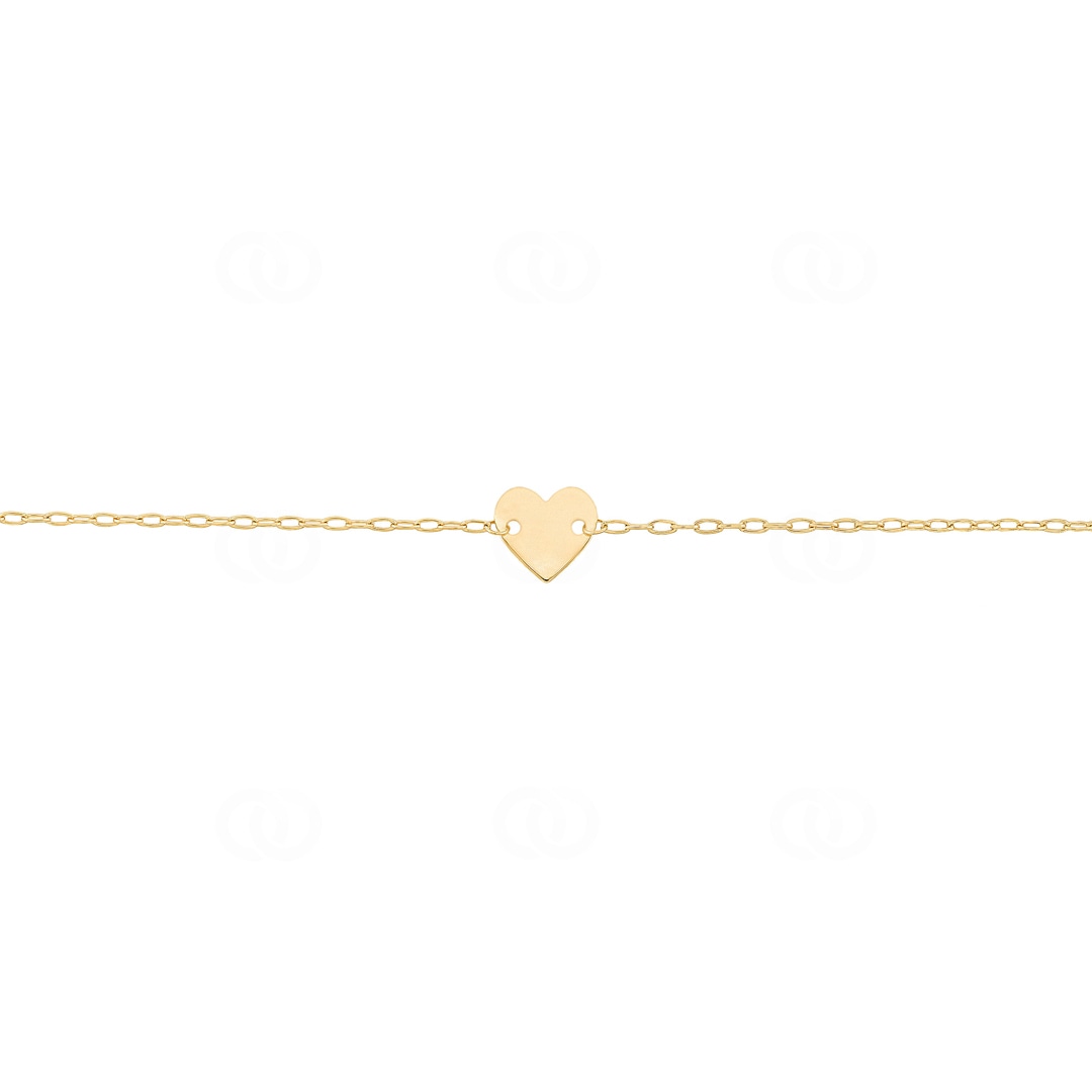 120064 | Bracelet 375/9 K Yellow Gold with Heart