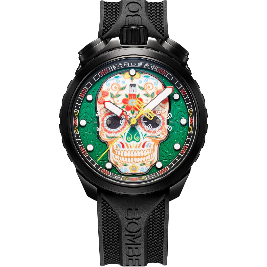 BS45CHPBA.060 7.12 Bomberg Bolt 68 Heritage Sugar Skull Green