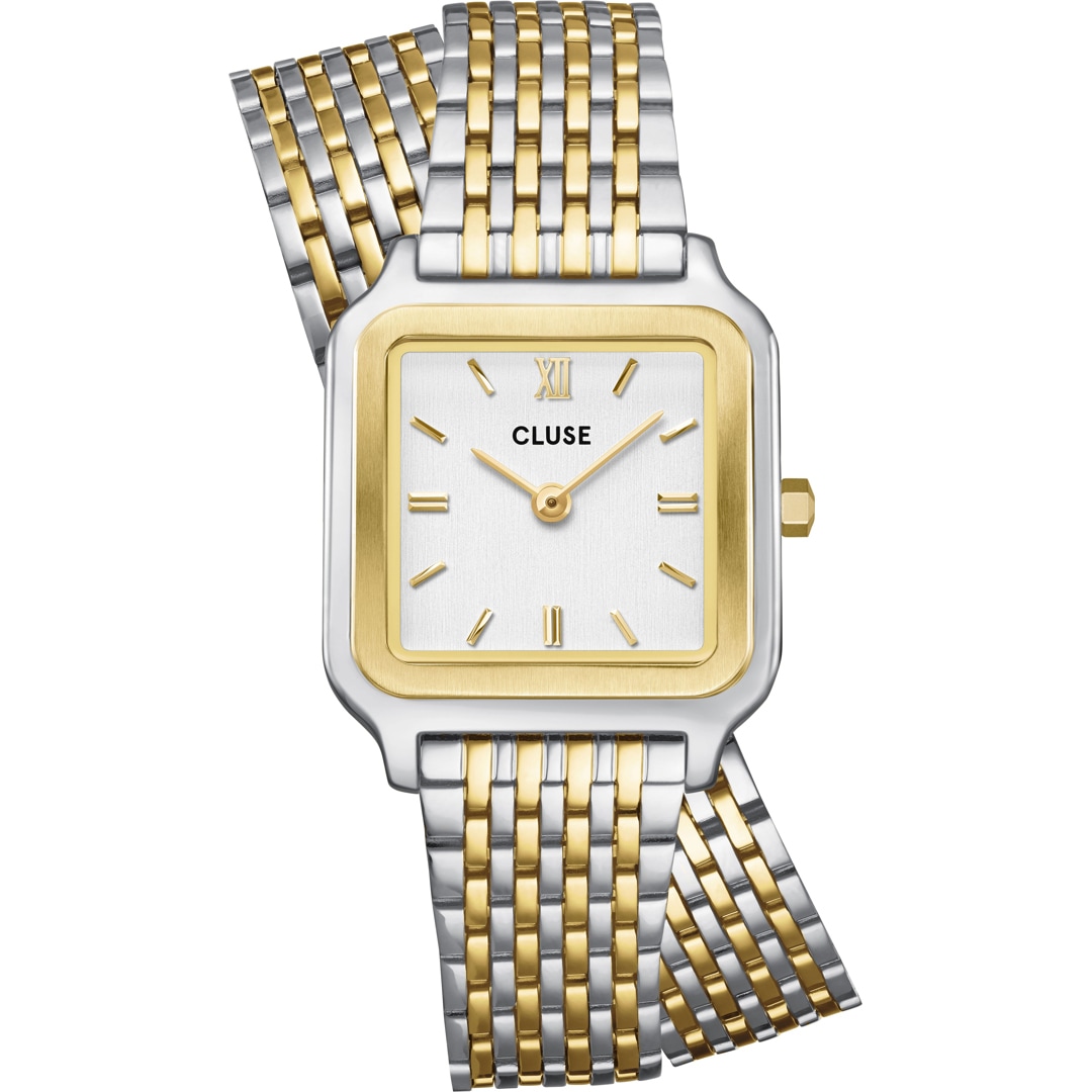 CW11814 Cluse Gracieuse Petite Double Steel White Two-tone