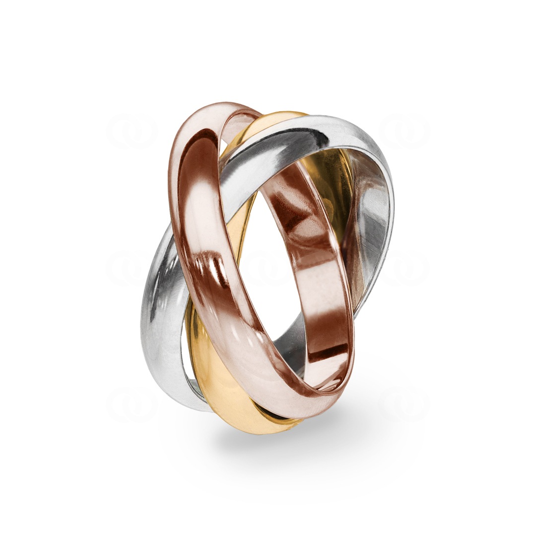 Bague 3 hotsell anneaux tricolore