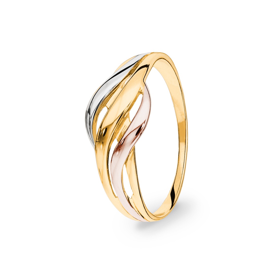 Bague hot sale or tricolore