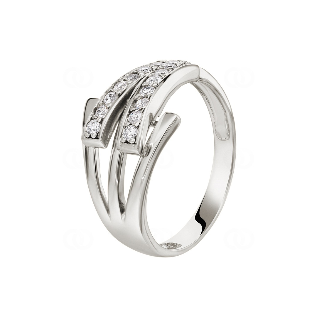 Oorringen geelgoud zirkonia | Excellent Jewelry