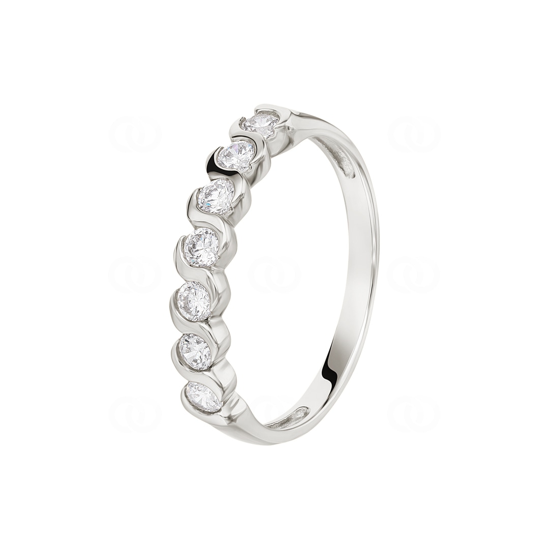 Ohrhänger 750/18 K Weissgold Mit Zirkonia, Herz