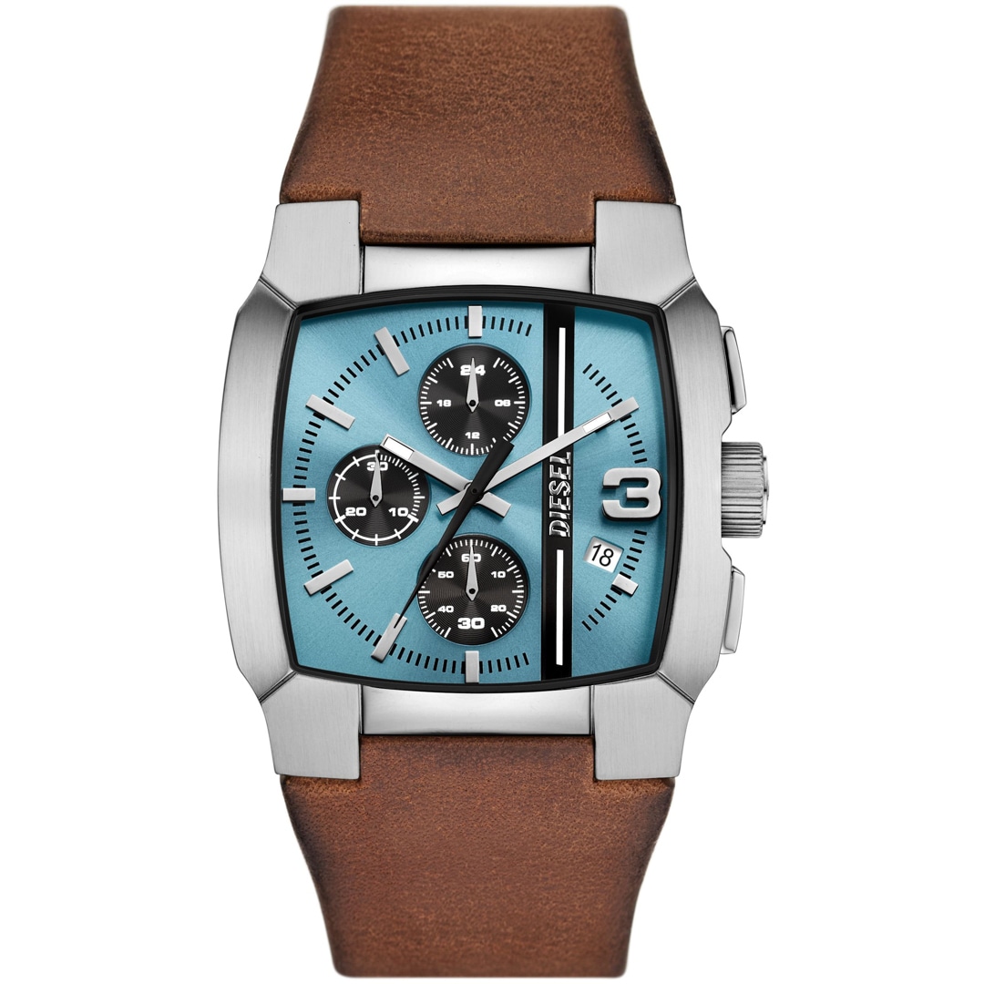 Diesel Cliffhanger Chronograph Hellblau Herrenuhr DZ4675