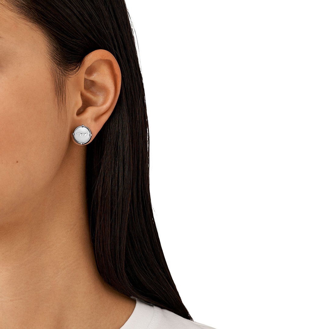 ★DIESEL★ D logo single earring DX1495040 DX1495040 | Diesel Steel Single Stud Earring D-Logo