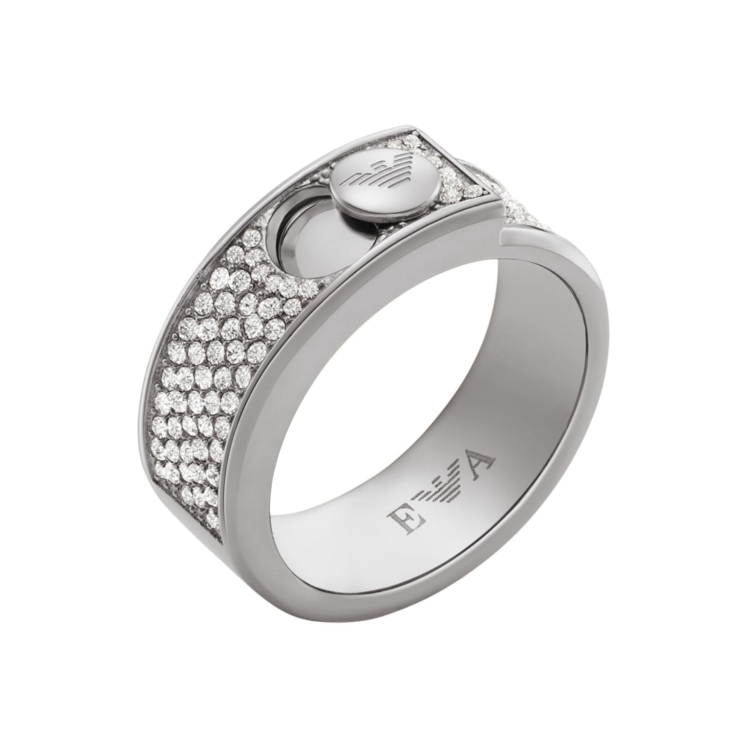 Emporio Armani Couples Bague Pour Femme Couple Locked Bijou homme EGS3091040