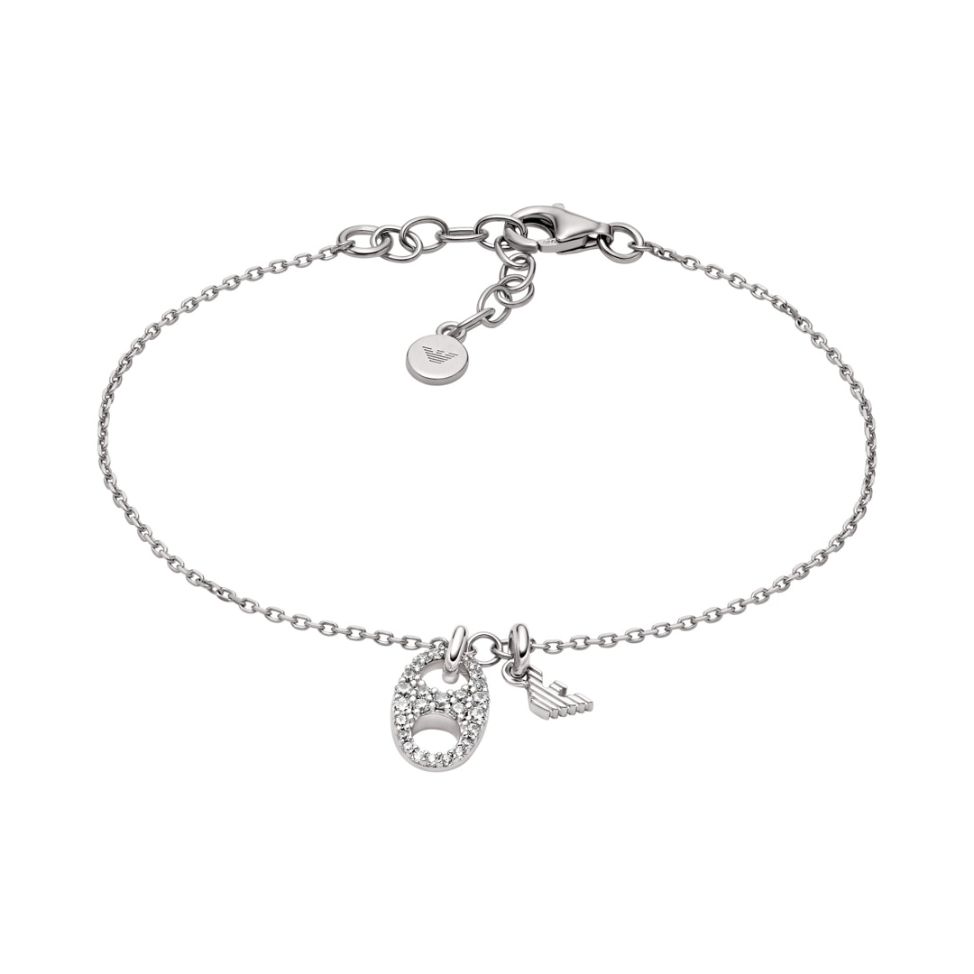 Emporio Armani Eagle Logo Bracelet Mini Marina 925 Argent Bijou femme  EG3631040