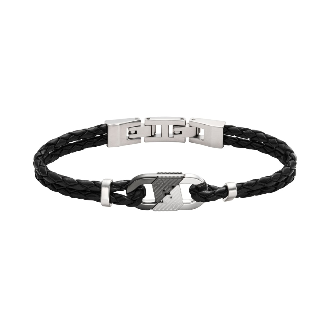 Emporio Armani Eagle Logo Lederarmband Eagle Link