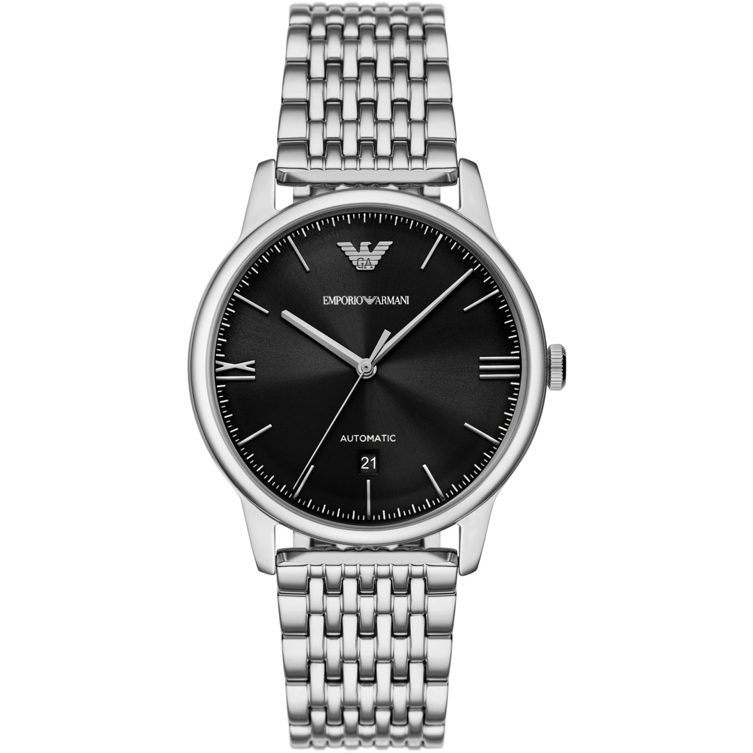 Giorgio Armani Watch Armani Uhr Silber Schwarz Emporio Armani