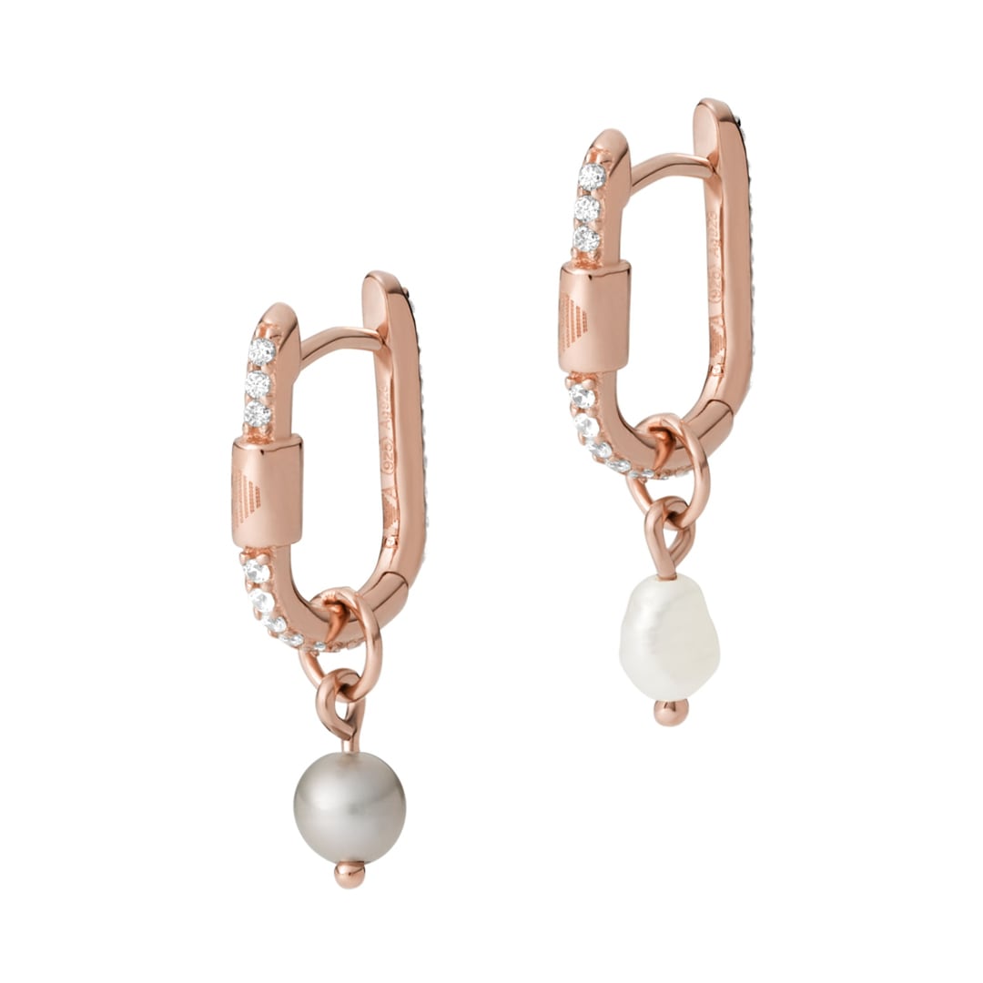 Emporio armani hoop earrings discount