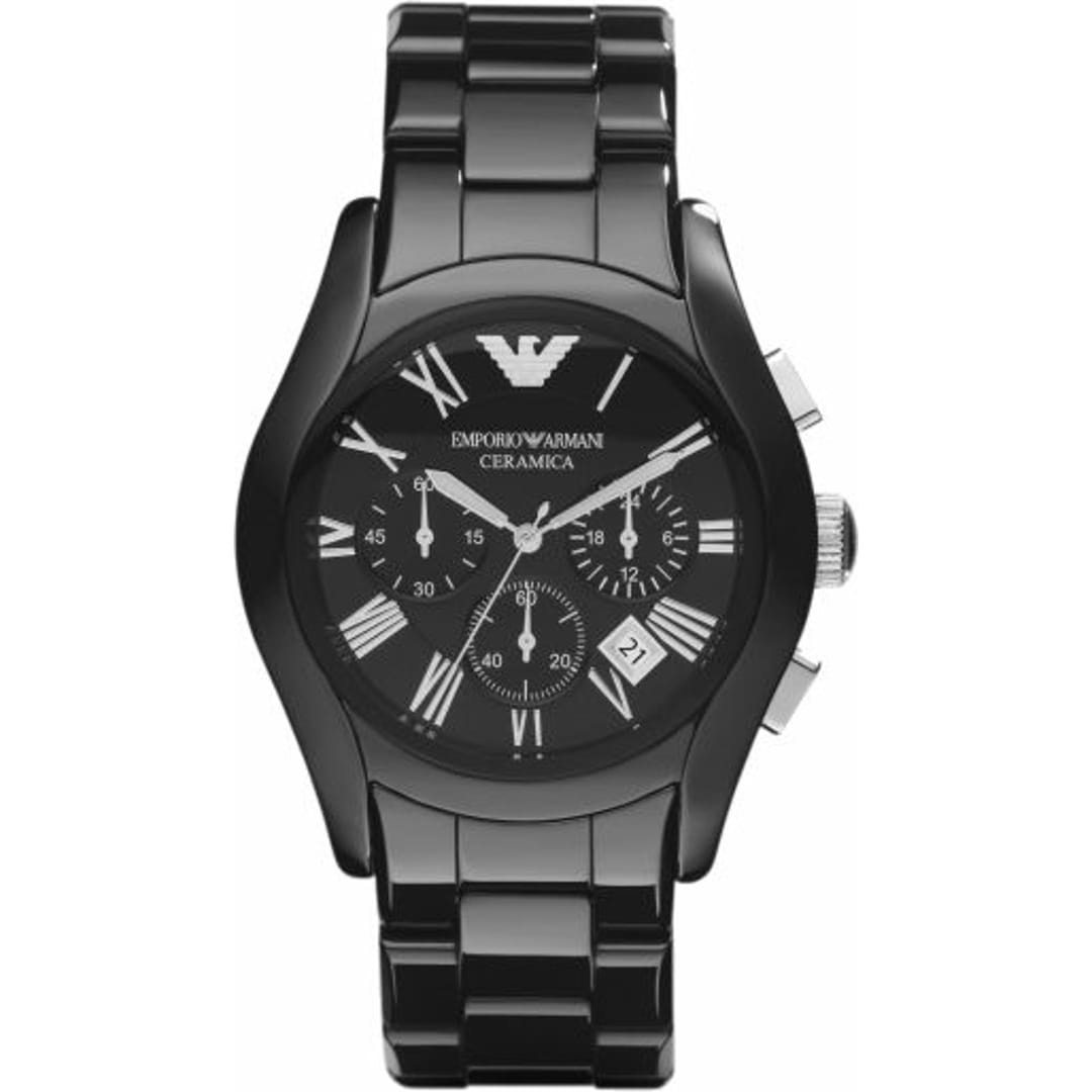 Emporio Armani Valente Ceramica Chronograph Herrenuhr AR1400