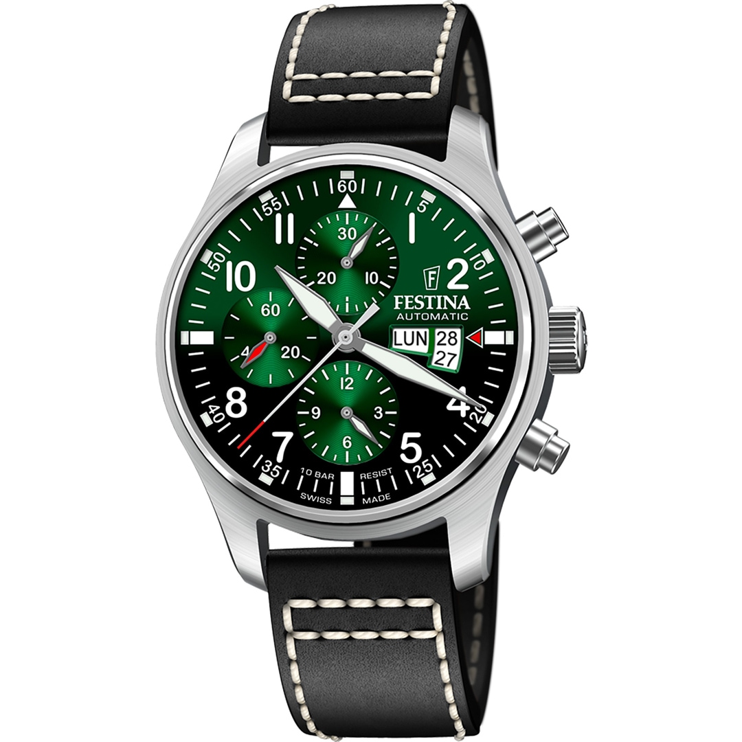 Festina Swiss Automatique Chronographe Montre homme F20150 4