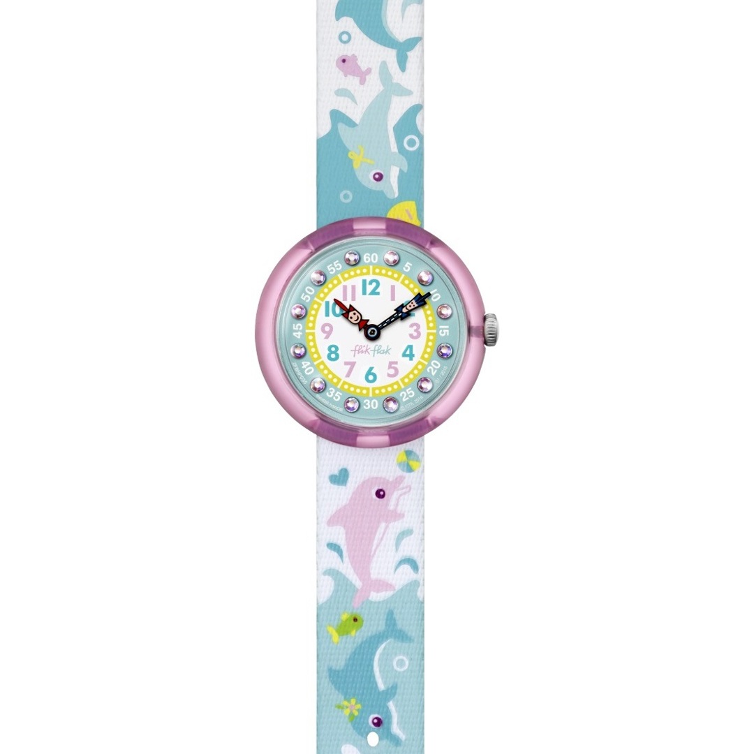 Flik Flak Story Time Splashy Dolphins Montre enfants ZFBNP035