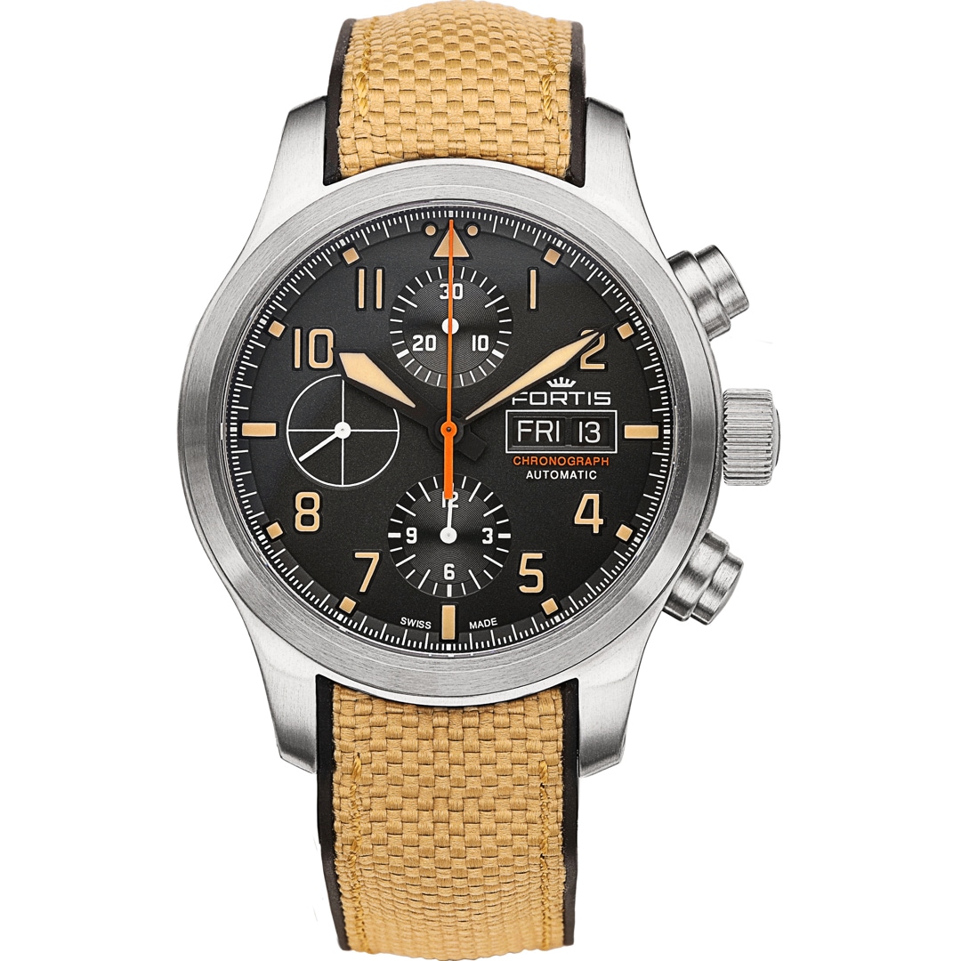 F4040006 Fortis Aeromaster Old Radium Chronograph