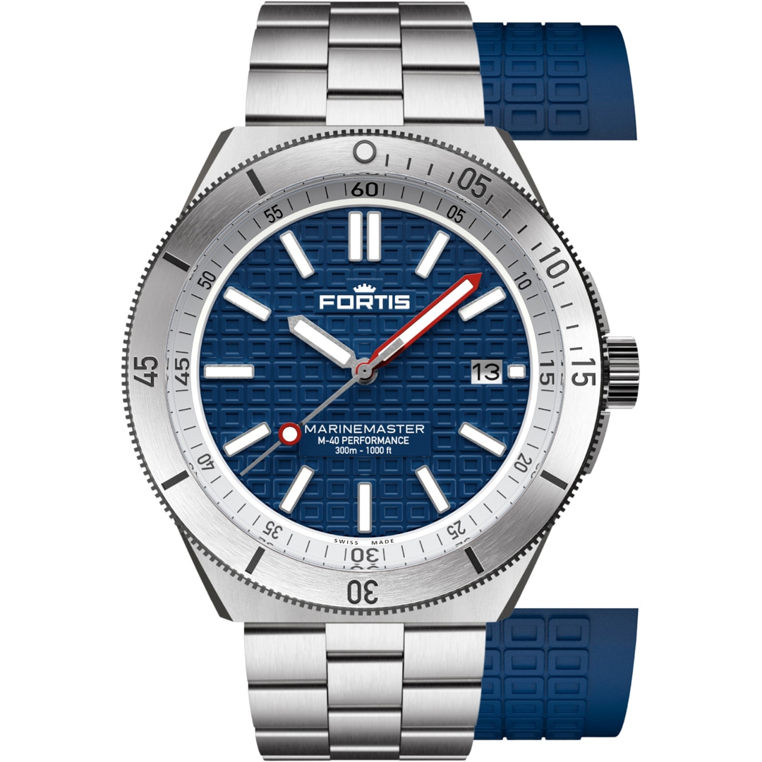 Fortis Marinemaster M-40 Blue Japan Bracelet Strap F8120012