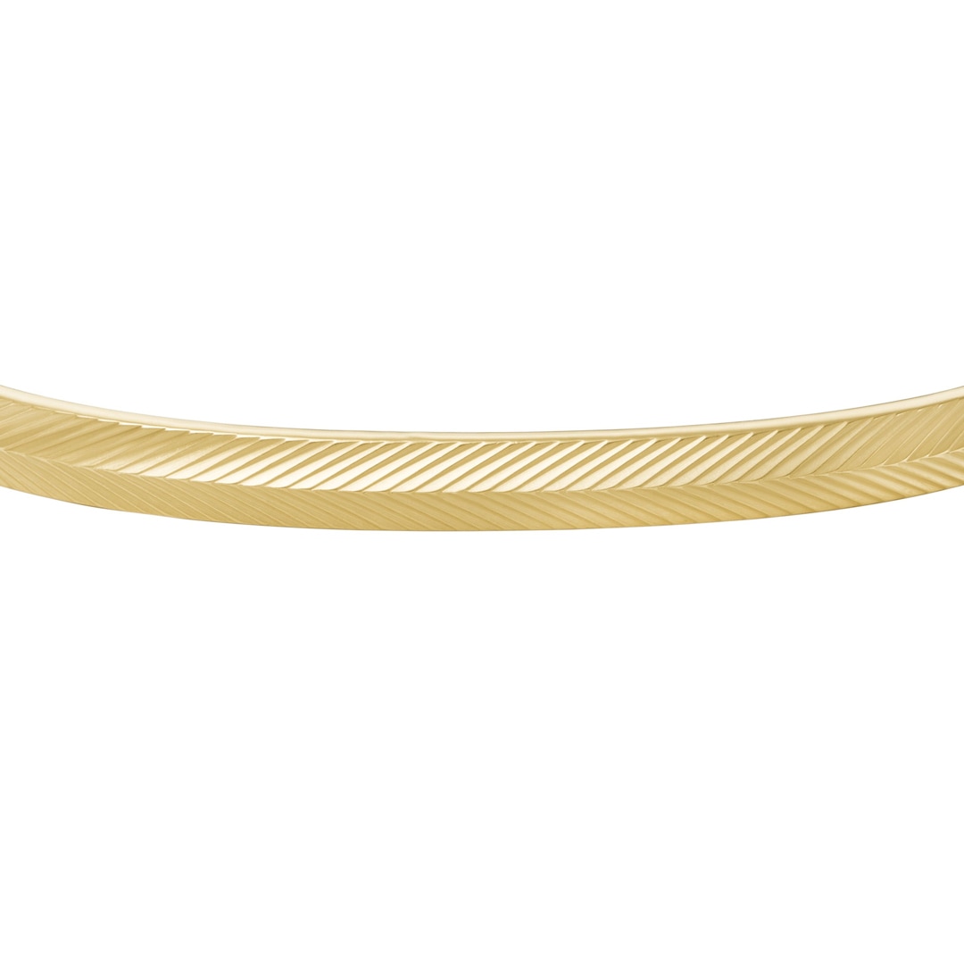 FOSSIL Harlow JF046997105 Herenring met lineaire textuur