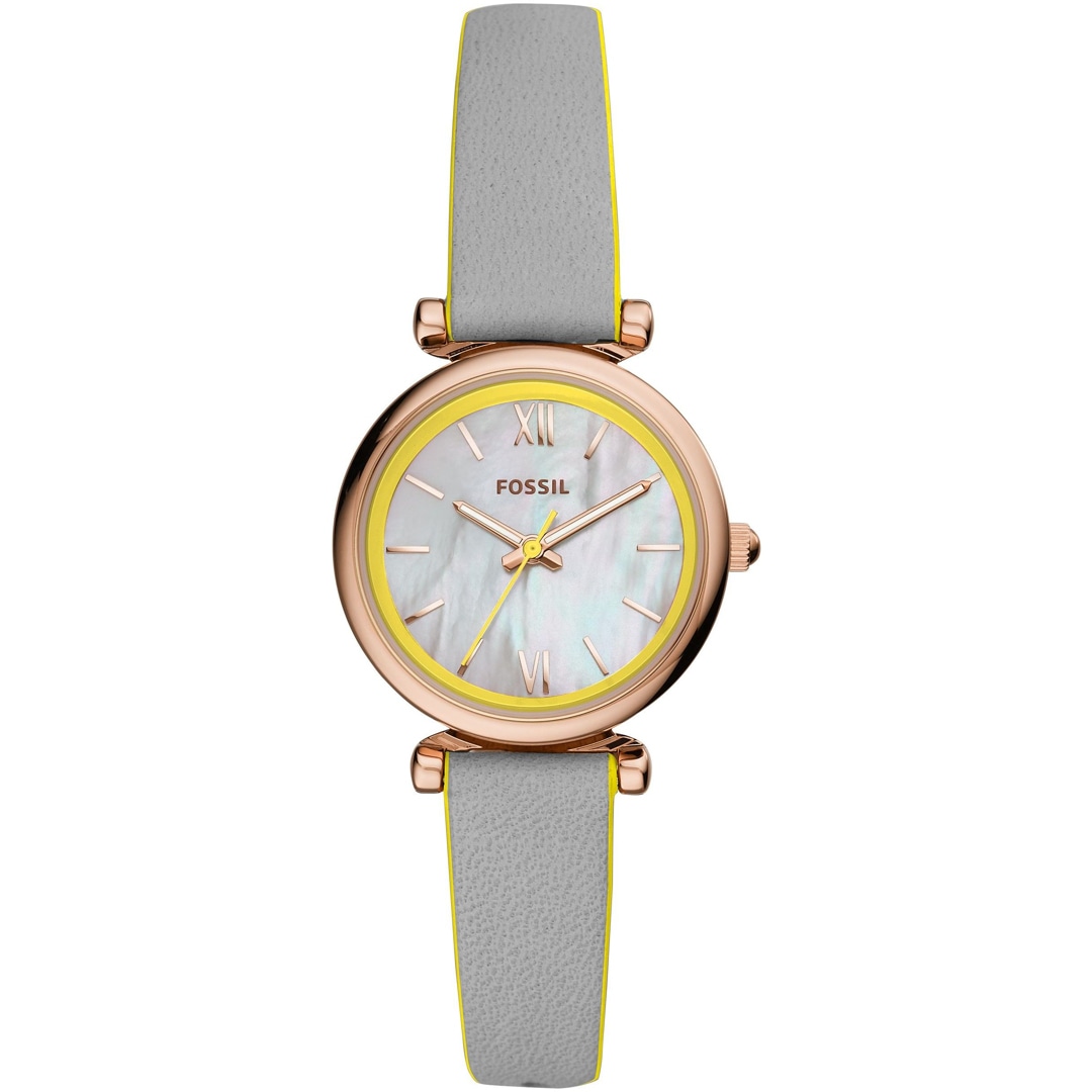 Watch Damenuhr Carlie Mini Leder Marine Fossil Carlie Fossil