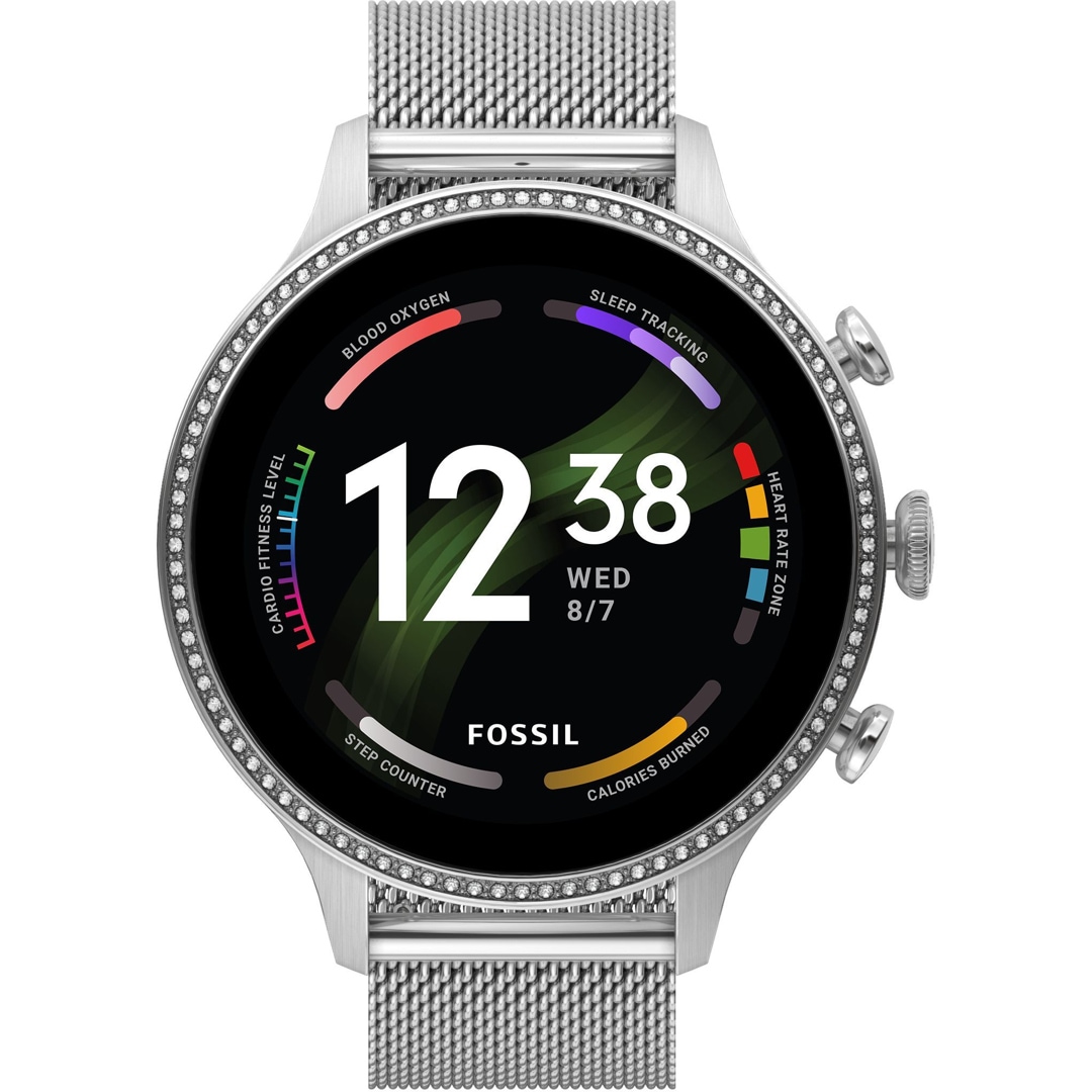 FTW6083 Fossil Gen 6 Smartwatch HR Silber 42