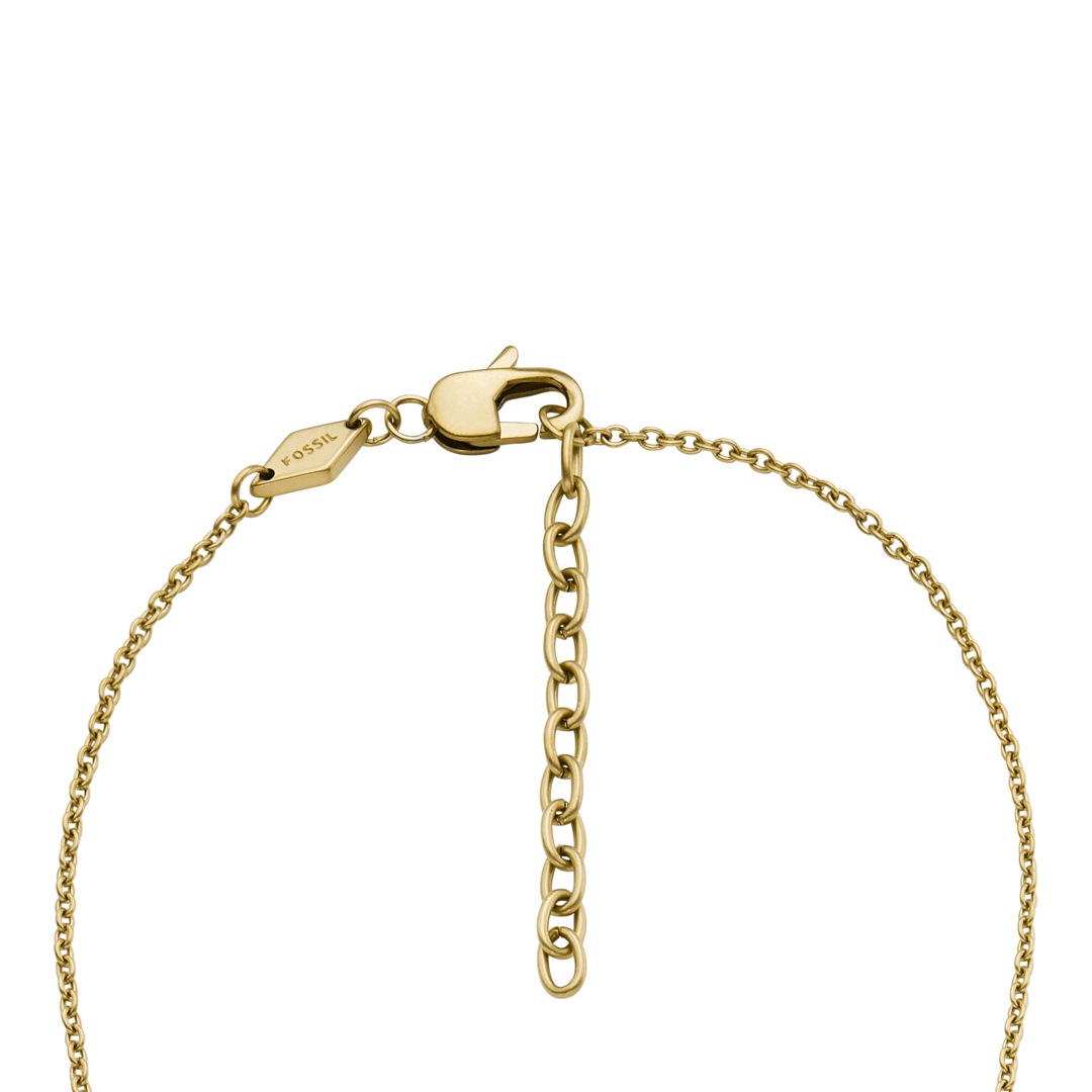 Fossil Harlow Linear herenketting met textuur van roestvrij staal, JF04696040, lengte: 508 mm, breedte: 10 mm, roestvrij staal, geen edelsteen
