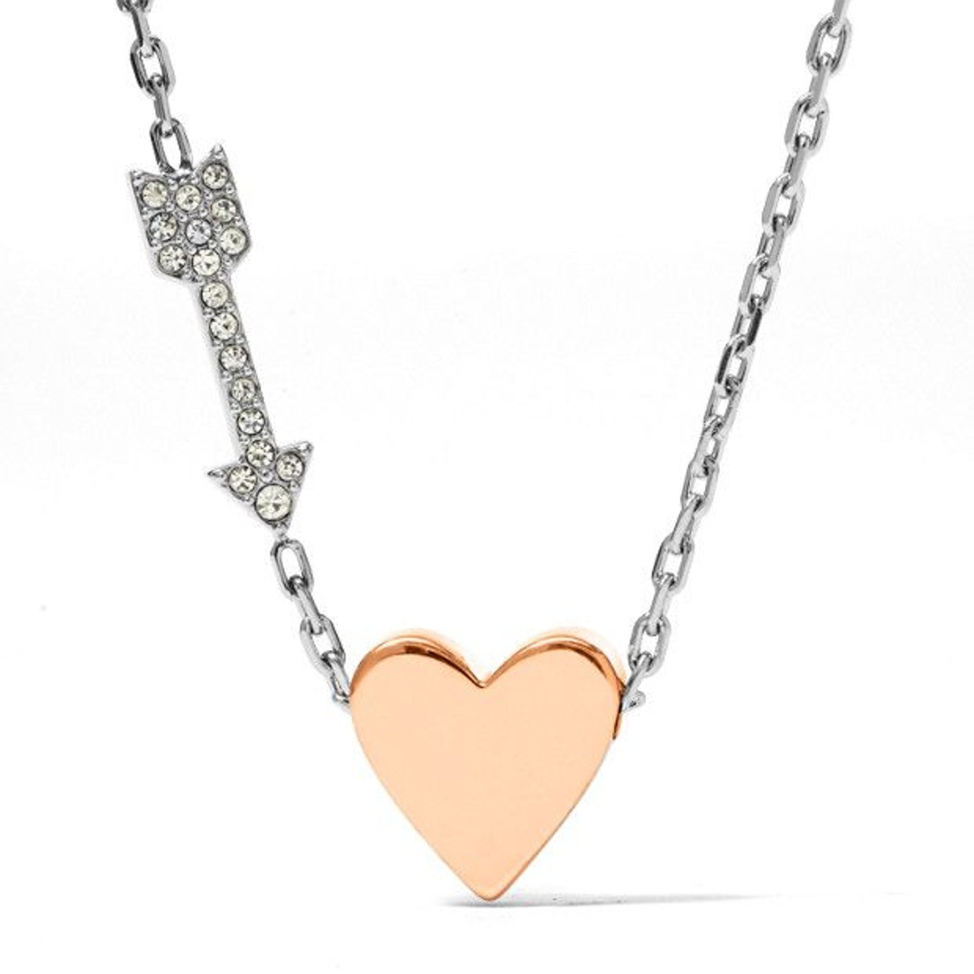 JF01158998 Fossil Necklace Vintage Heart and Arrow