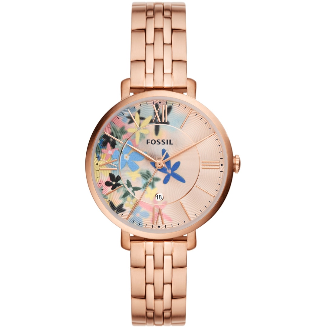 Fossil Jacqueline Fossil Uhr Rosa Zifferblatt Strap Jacqueline Uhr