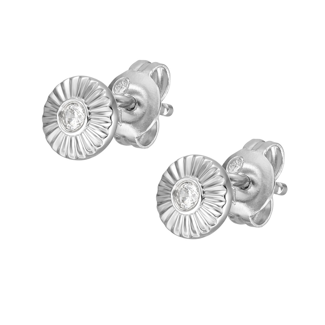 Boucles d'oreilles clous en argent sterling pour sertir des cristaux