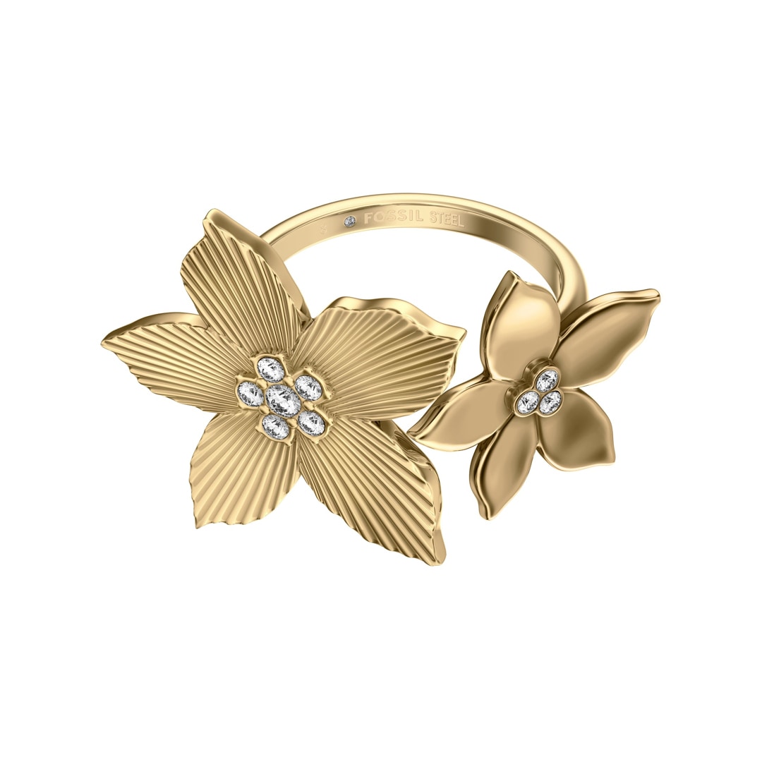JF04974710 | Fossil Sutton Center Focal The Flower Collection Gold-Tone ...