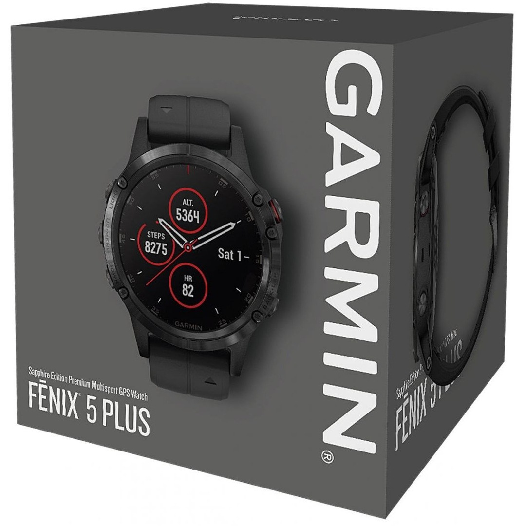 Garmin Fenix 5 Plus Saphir GPS-Multisport Smartwatch HR | 010-01988-01