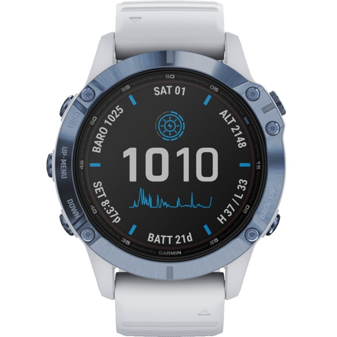 Achat Montre connectée Garmin fenix 6 Pro Solar Grey avec bracelet noir