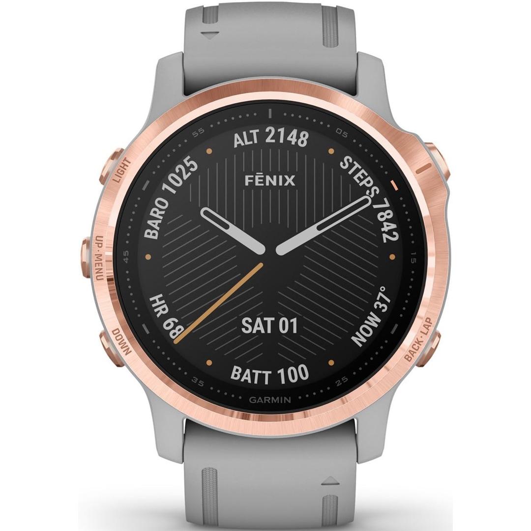 Garmin Watches Garmin Fenix 6s Schwarz Rosegold Hr Sport Garmin
