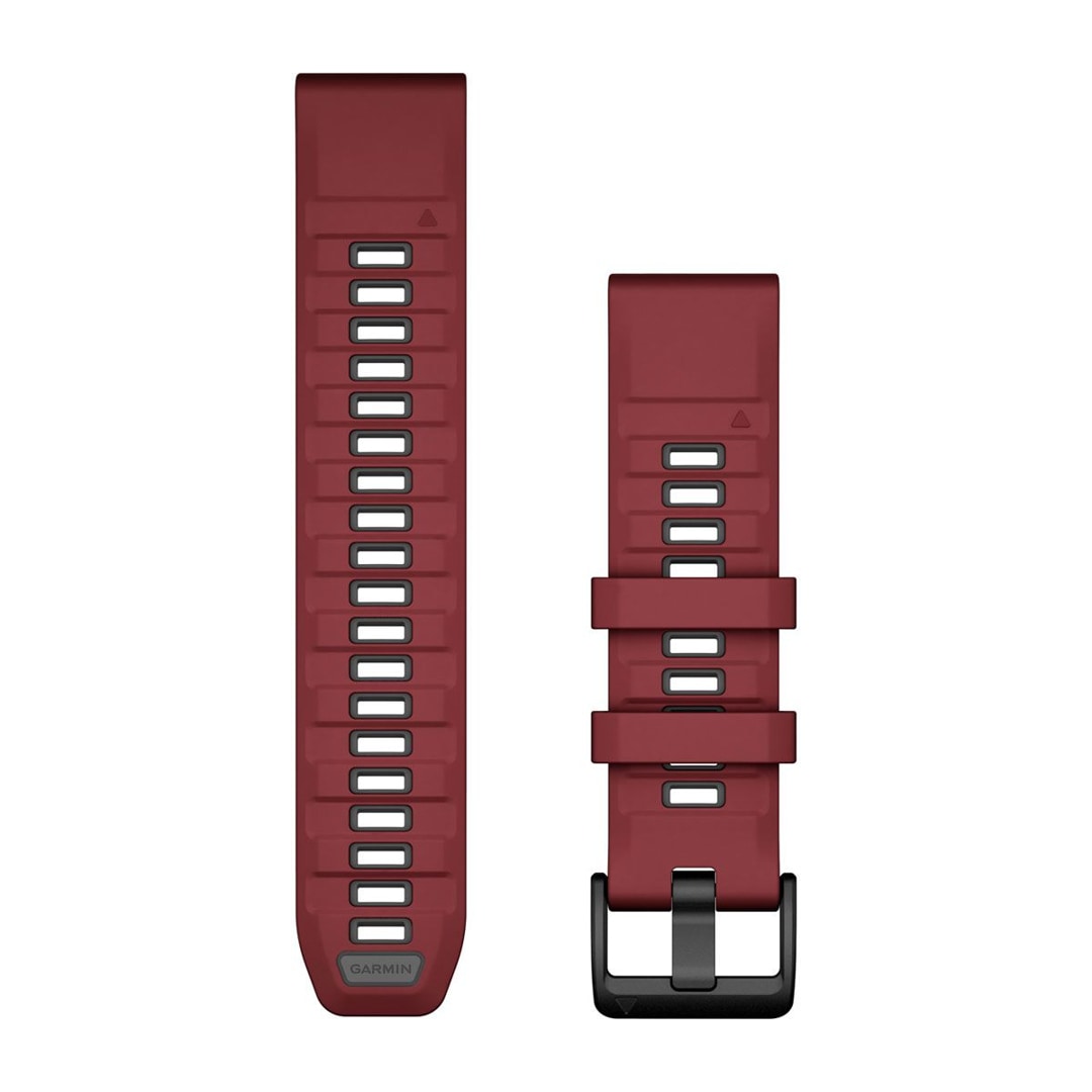 Garmin QuickFit Marsala Graphite silicone strap 22mm 010 13392 06
