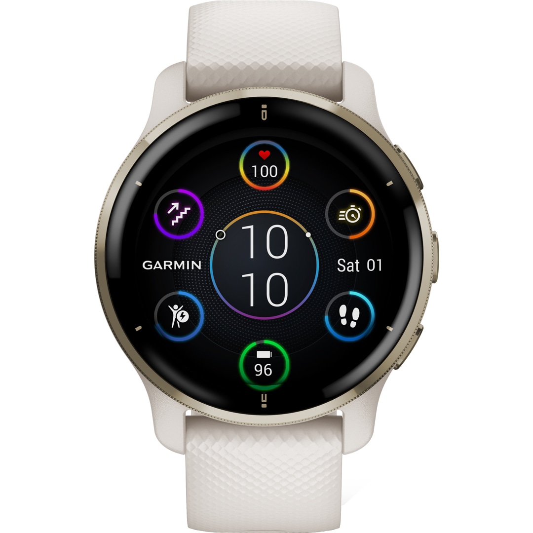 Garmin Venu 2 Plus Smartwatch Elfenbein / Cremegold | 010-02496-12