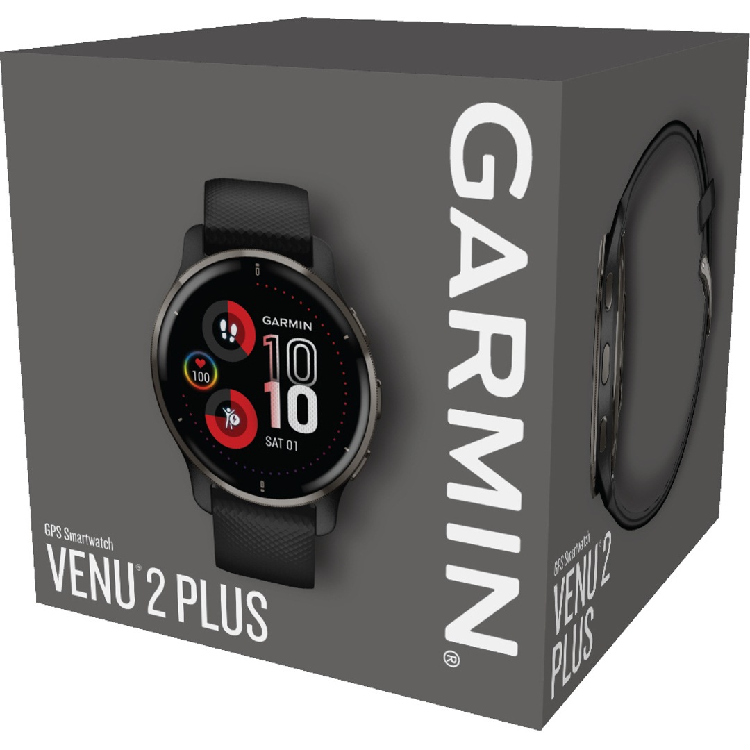 Garmin Venu 2 Plus Smartwatch Schwarz / Schiefergrau | 010-02496-11