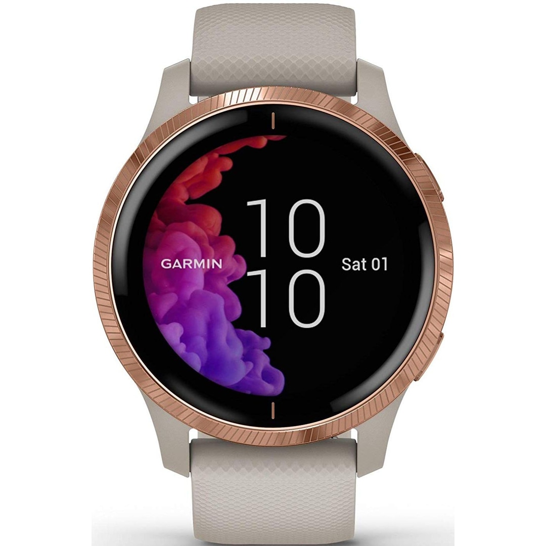 010 02173 22 Garmin Venu Smartwatch HR Ros Light Sand
