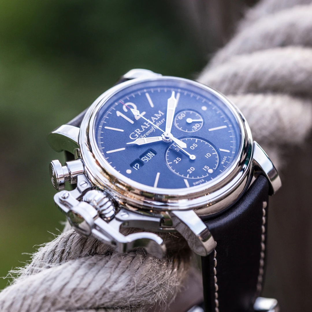 Graham Chronofighter Vintage Blue gents watch 2CVAS.U01A