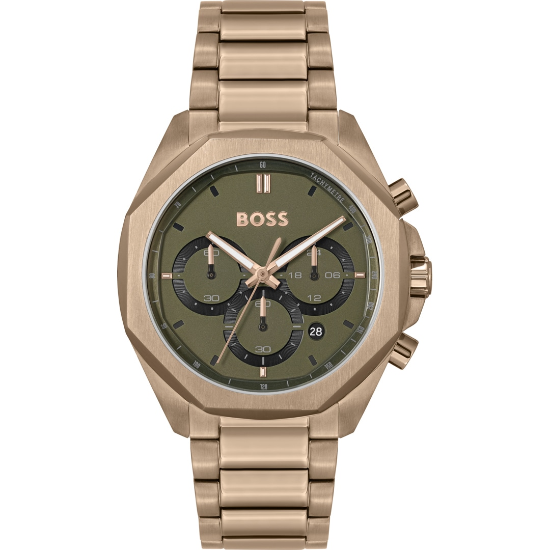 1514019 | Hugo Boss Cloud Chronographe Doré-Beige / Olive