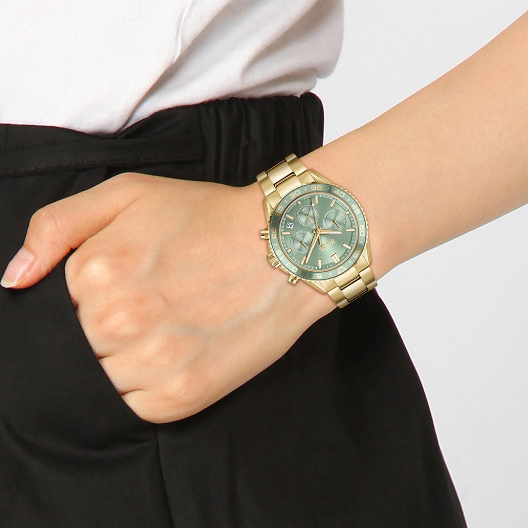 1502755 | Hugo Boss Runner For Her Day Date Golden / Green