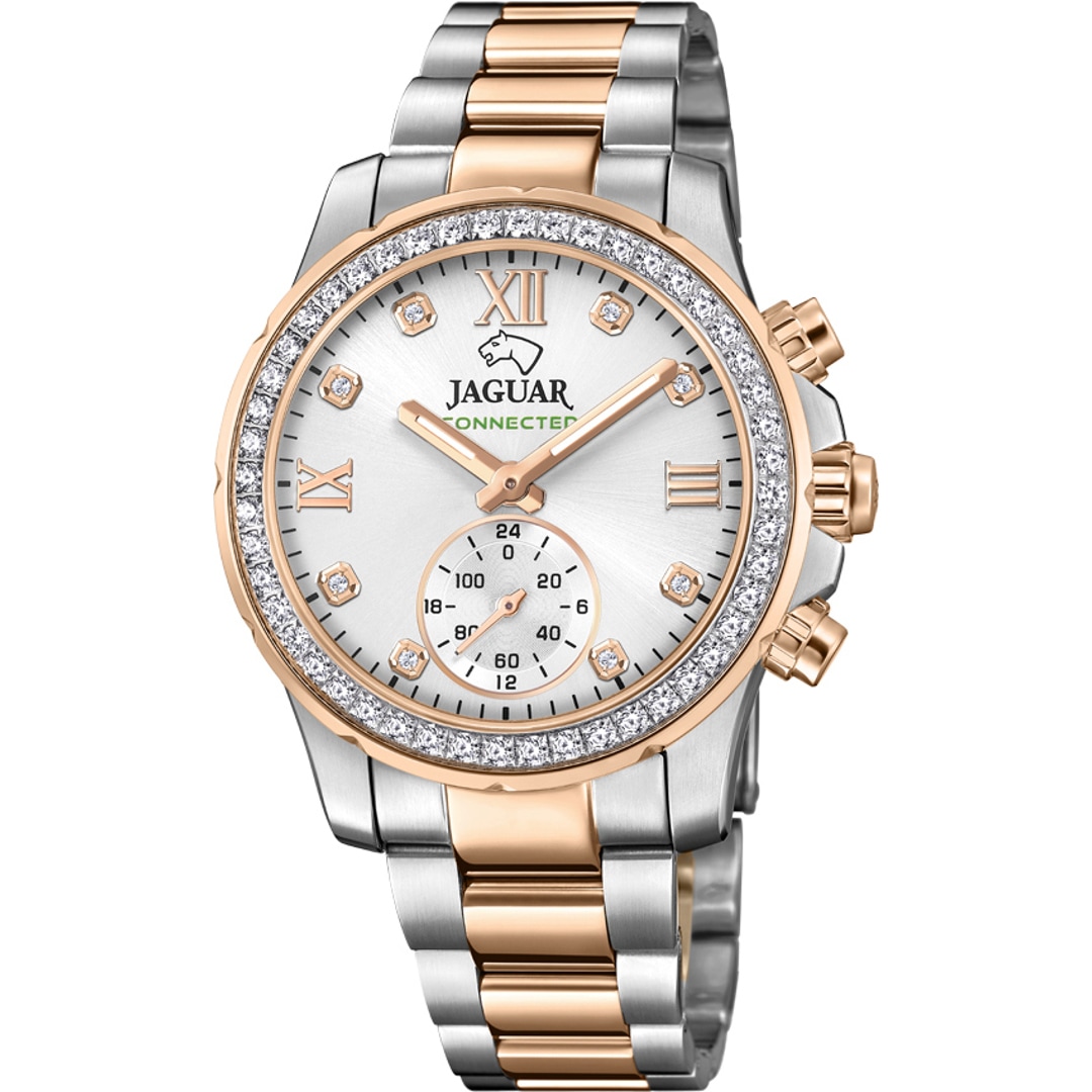J981/2 Jaguar Connected Lady Two-tone Rose Silver 37mm