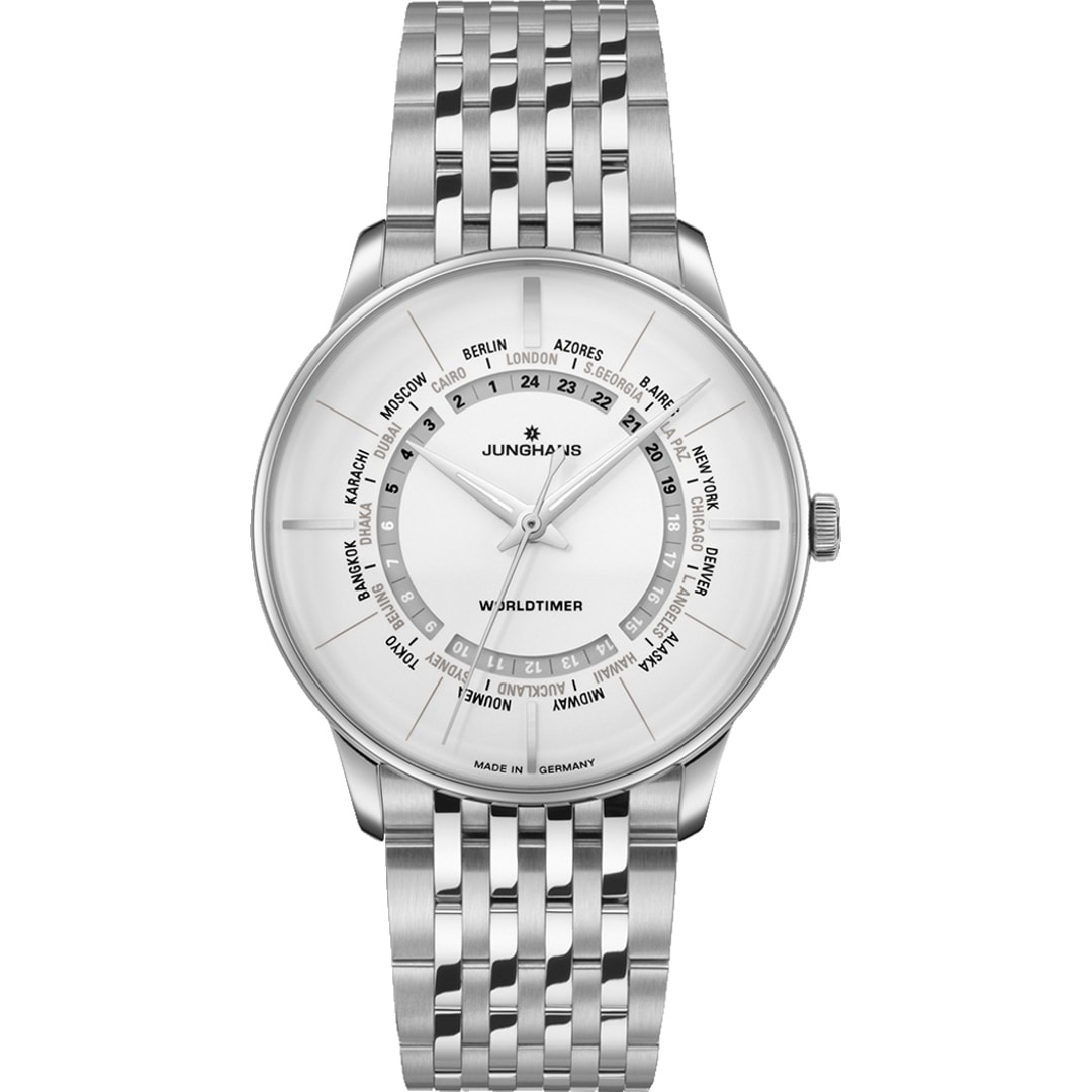 Junghans Meister Worldtimer Automatik Silbrig