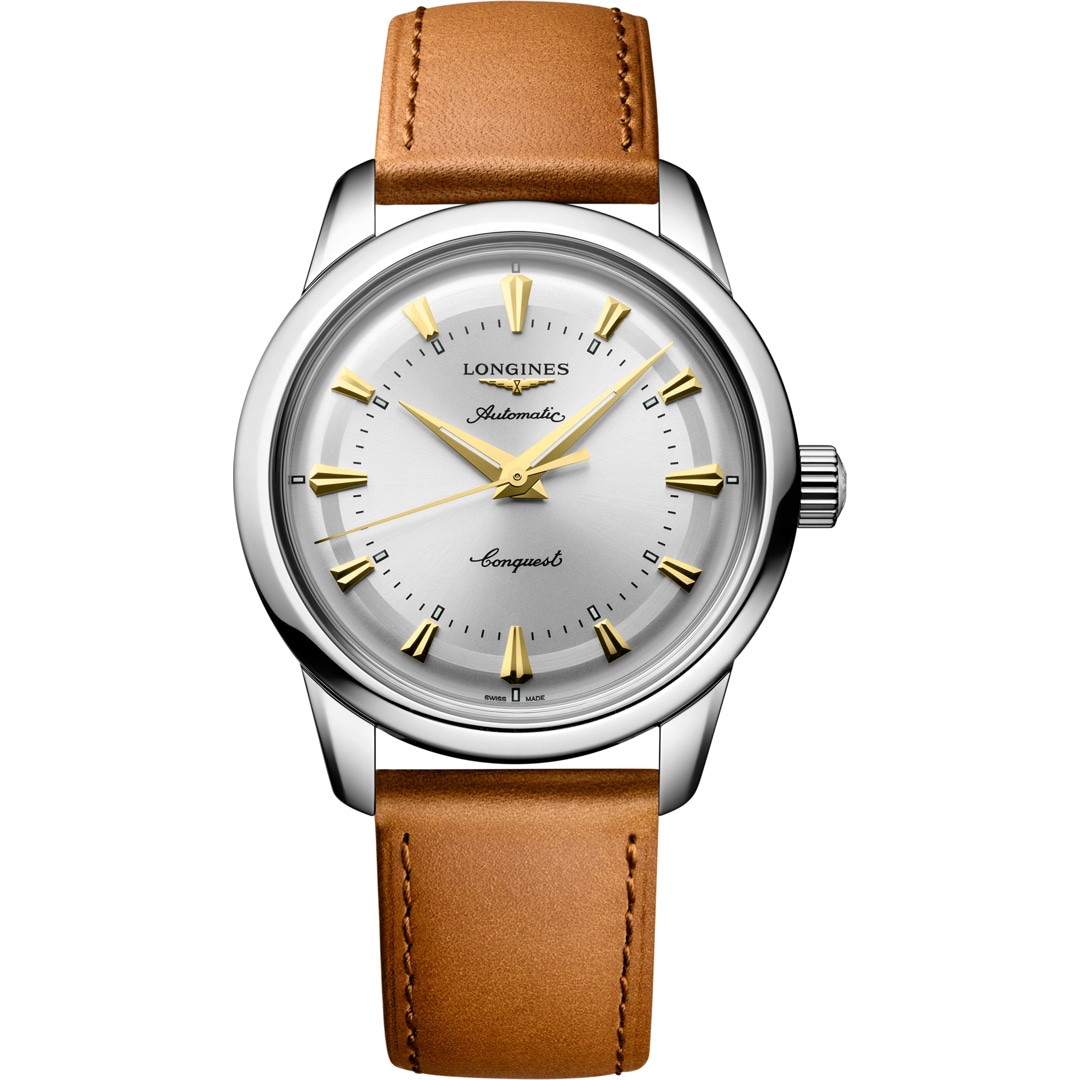 Longines conquest heritage mens 35mm automatic watch clearance