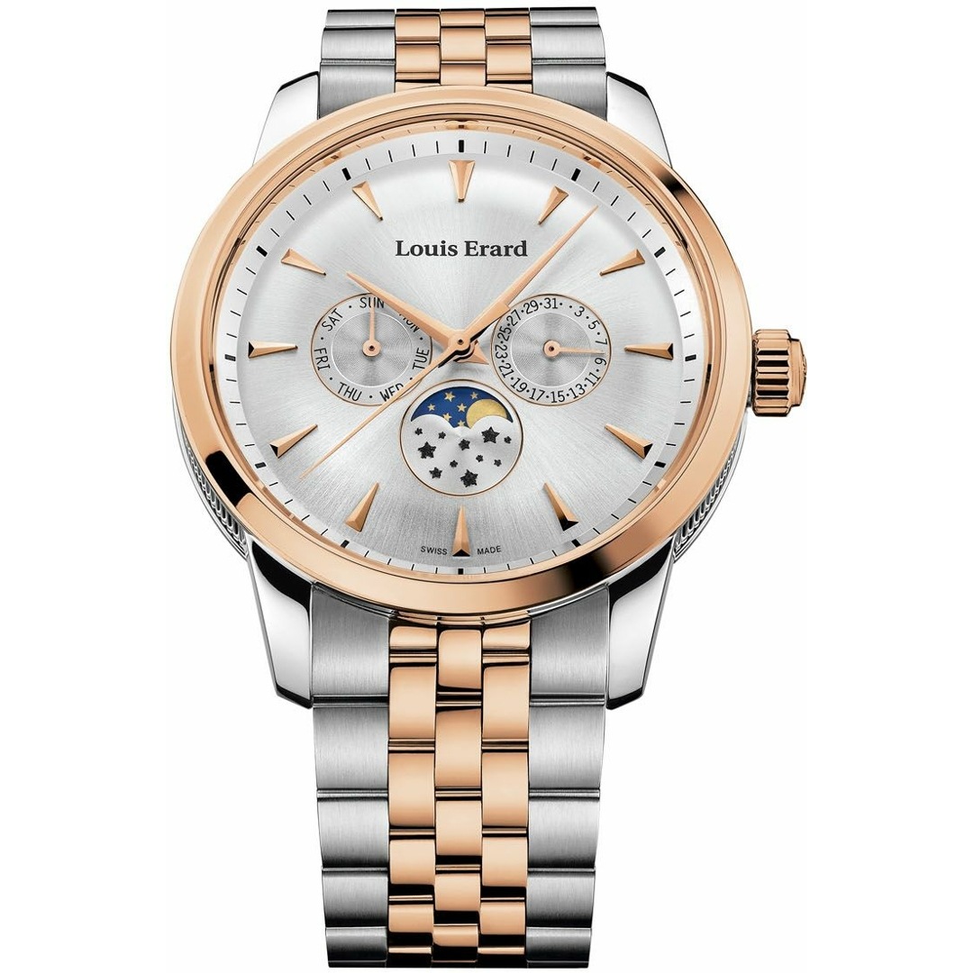 Louis Erard Heritage Quarz Moonphase gents watch 14 910 AB11 M