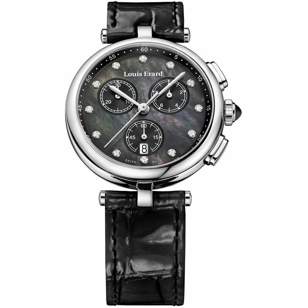 LOUIS ERARD LADY ROMANCE – Chronographe Cadran Nacre Rose Pour Femme, élégant Et Précis