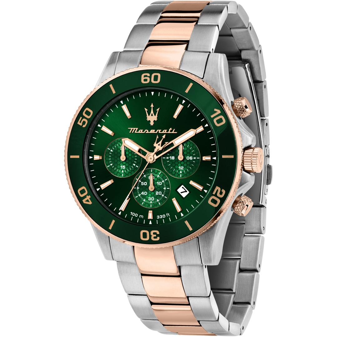 R8873600004 | Maserati Competizione Chronograph Two-tone / Green