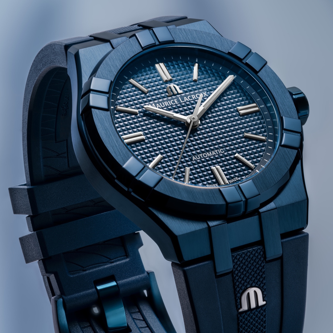 Maurice Lacroix Aikon Automatik 39mm PVD Blue Limited Edition | AI6007 -PVC00-430-4